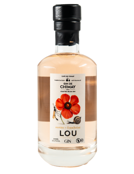 Lou Gin 20cL | Gin au Sureau et Framboise - Cave de Chimay