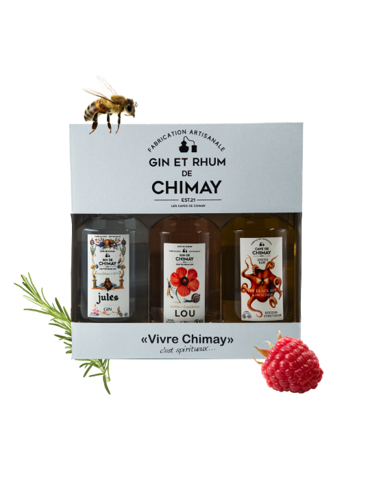 Coffret Jules Gin 20cL + Lou Gin 20cL + Rum 20cL