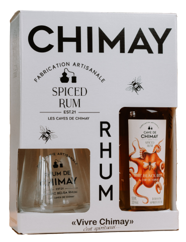 Coffret Rum de Chimay 50cL + 1 Verre | Cadeau Rhum - Cave de Chimay