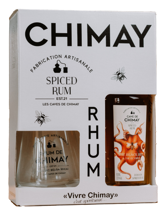 Coffret Rum de Chimay 50cL + 1 Verre | Cadeau Rhum - Cave de Chimay
