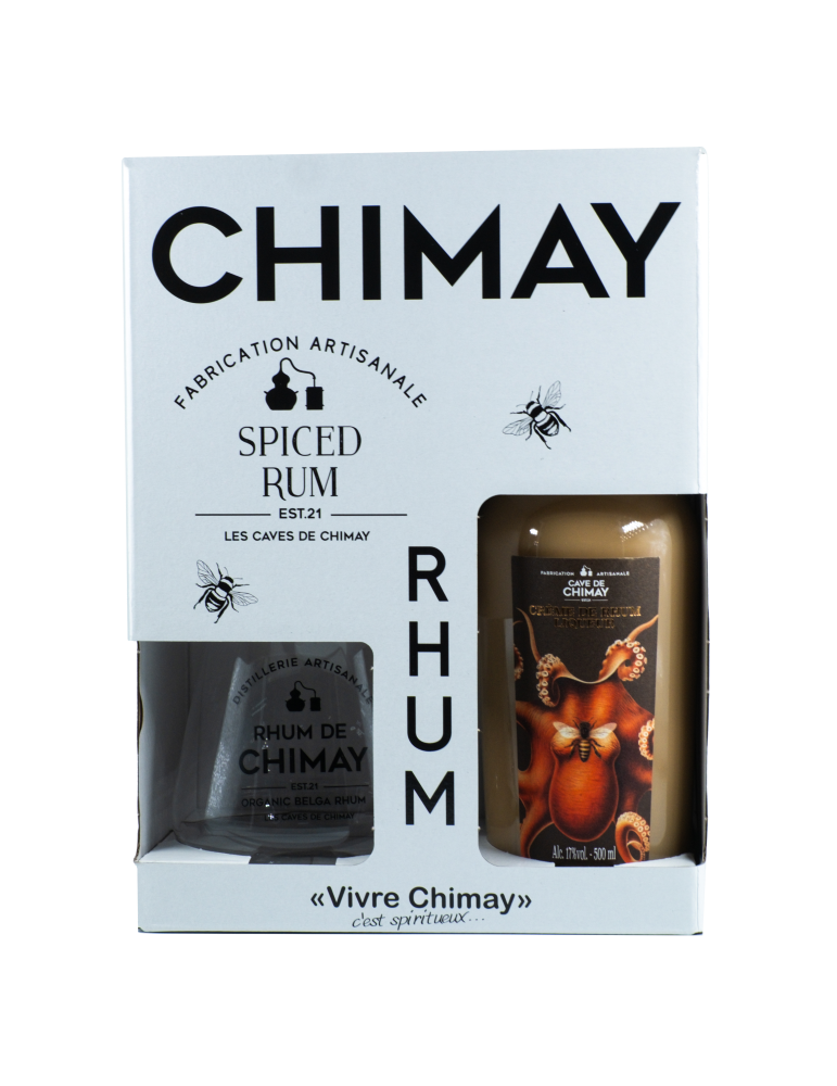 Coffret Crème de Rum 50cL + 1 Verre | Cadeau - Cave de Chimay